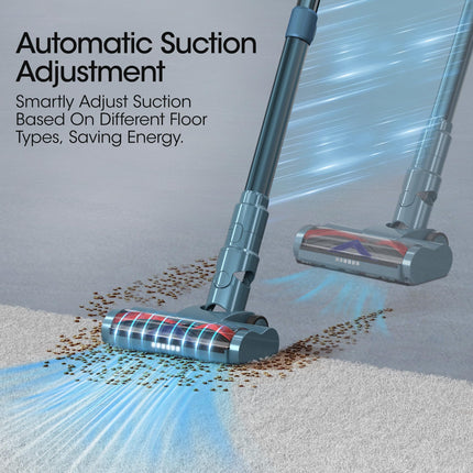 Cordless Vacuum Cleaner, 400W33Kpa Stick Vacuum With Smart Sensor, Led Touch Screen, 50Mins Runtime, Household Vacuum For Carpetpet Hair