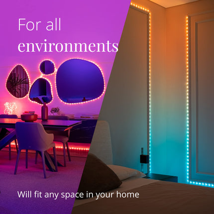 Twinkly Dots 10ft, Multicolor 60 LED Strip, Flexible RGB LED Strip, Compatible with Alexa and Google Home, Gaming, 16 M+ Colors, USB Powered, App Mapping, Transparent Wire