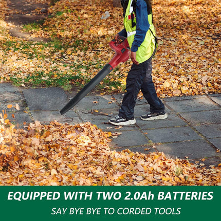 Cordless Leaf Blower, T TOVIA 150MPH 140 CFM Electric Mini Handheld Leaf Blower, 21V Battery Powered Lightweight Blower for Gutter, Patio, Jobsite, Yard, Tools Only