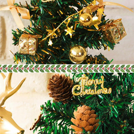Mini Christmas Tree 8 Inch Gold Table Top Christmas Trees Artificial Tiny Miniature Xmas Tree with Snow Bow Snowflake Green Fake Trees for Indoor Tabletop Desktop Bedroom Decorations C00157