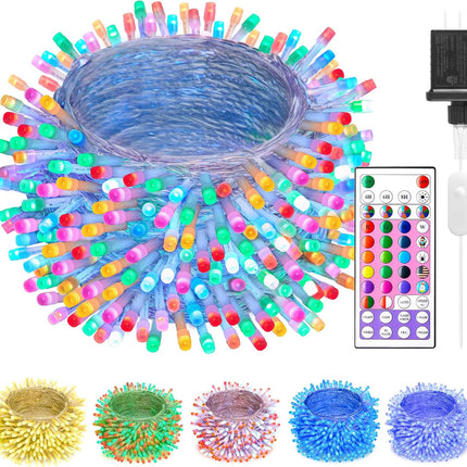 Minetom String Lights Color Changing - 22 Colors 66FT 200 LED Fairy String Lights with Remote,Twinkle Fairy Lights Indoor with 12 Lighting Modes, Pastel Easter Lights for Bedroom Classroom St. Patrick