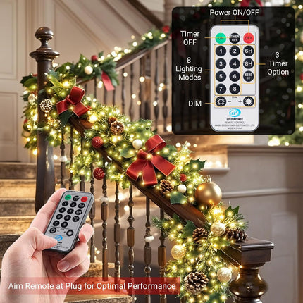 100ft 1000 LED Cluster Lights Christmas Tree Outdoor String Lights with Remote Plug in, 8 Modes Timer, Firecrackers Waterproof Twinkle Fairy Lights for Xmas Garland Window Indoor, Warm White