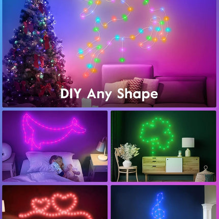 Fairy Lights- 33 FT 100 LED String Lights with Remote, 22 Color Changing Christmas Twinkle Lights for Bedroom Party Classroom Indoor Outdoor