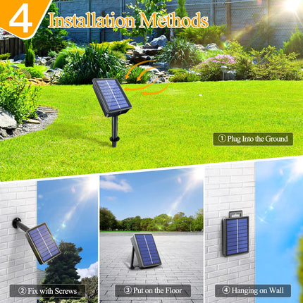 Ollny Solar String Lights for Outside, 2 Pack Total 132FT 400LED Solar Christmas Lights Outdoor, IP67 Waterproof 8 Modes String Lights for Tree Yard Garden Patio Party, Multicolor