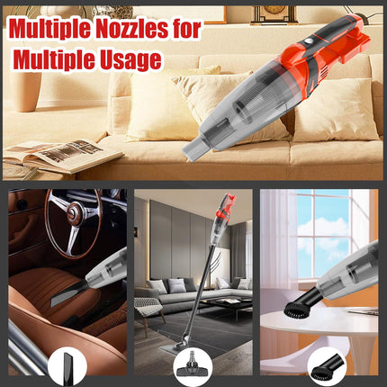 200W Handheld Vacuum Cordless For Milwaukee 18V Max Battery, Lightweight Handheld Vacuum With 8Kpa Strong Suction, For Pet Hair Keyboard Dust Office Car And Home Cleaningbattery Not Included