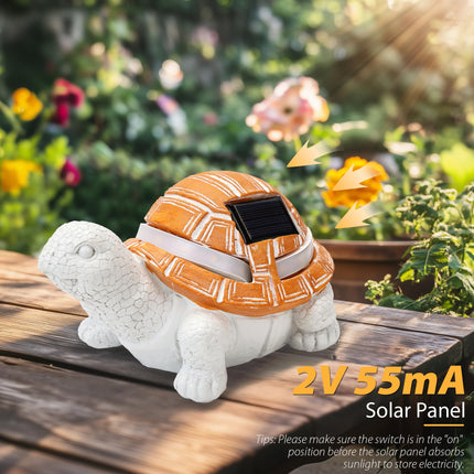 Outdoor Solar Garden Statue Lights with LED Lights, Christmas & Birthday s for Women, Garden Statues for Yard Decor, Turtle