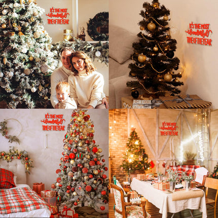 Christmas Neon Sign IT’s The most wonderful time of the year Led Neon Lights for Wall Decor Bar Light Up Signs for Bedroom Home Club Celebration Ceremony Wedding Birthday Party Decorations s