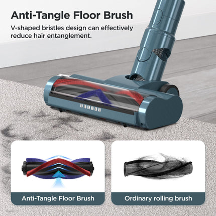 Cordless Vacuum Cleaner, 400W33Kpa Stick Vacuum With Smart Sensor, Led Touch Screen, 50Mins Runtime, Household Vacuum For Carpetpet Hair