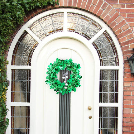 Shamrocks Wire Garland St. Patrick's Day Garland Green Irish Saint Patty Party Decorations (32.8 ft/ 10 Meters)