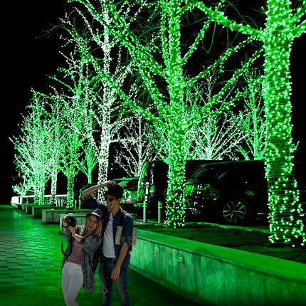 JXLEDAYY 1000 LED Christmas Lights, 403 FT Christmas Lights Outdoor Waterproof 8 Modes Timer LED String Lights for Xmas Tree Wedding Holiday Party Thanksgiving Decoration-Green