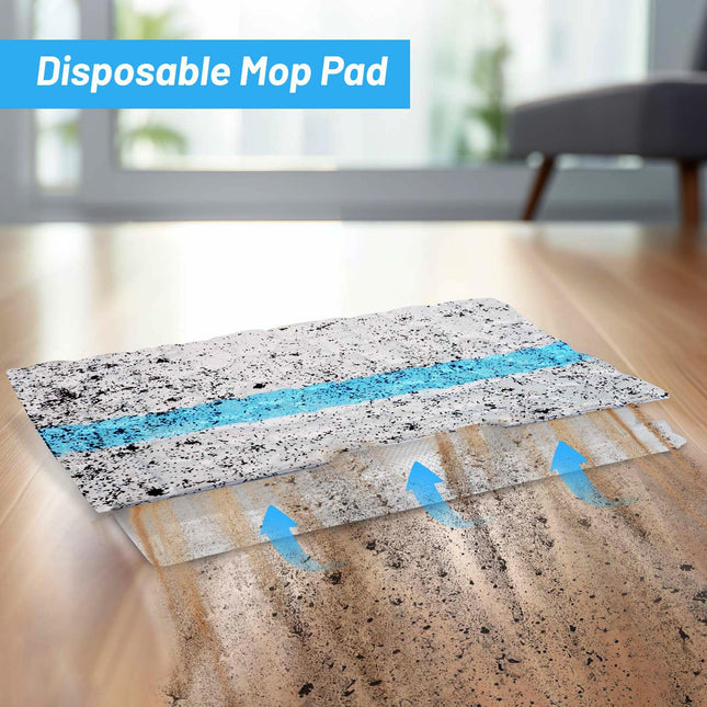 40 Pack Disposable Mop Pads Compatible With Shark Vacmop Vm252 Vm251 Vm200 Vm200C Vm190 Vm252C Qm250 Vm250 Vc205 Vacuum Mops Refills For All Hard Floors