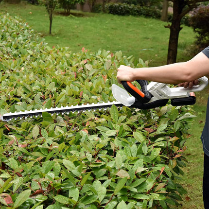LIGO Electric Hedge Trimmer, 20V Power Cordless Hedge Trimmer Bush Trimmer Vibration-proof Hedge Trimmers with 2000mAh Li-Ion Battery and Charger