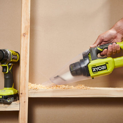 Ryobi Rhv180 Handheld Vacuum Cleaner, Sans Batterie, A Hand