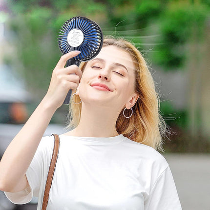 Charmp Portable Handheld Fan, Small Personal Fan With Rechargeable Battery Small Fan With 3 Speeds Hand Fan For Outdoor Camping