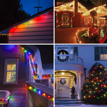 25 Pack C9 Led Replacement Light Bulbs Christmas, C9 Shatterproof Led Bulbs for Christmas String Lights, E17 Candelabra Base, Commercial Grade Dimmable Holiday Bulbs, Multicolor