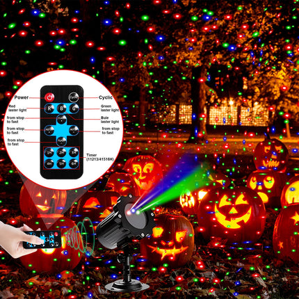 Christmas Projector Lights Outdoor, Outdoor Garden Firefly Lights, Red Green Blue Laser Landscape Stars Light with Remote Timer Waterproof, Christmas Decorations for Party Garden Christmas Holiday