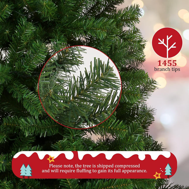Suyncll 6ft Premium Spruce Artificial Holiday Giant Christmas Tree for Home, Office, Party Decoration (SY1)