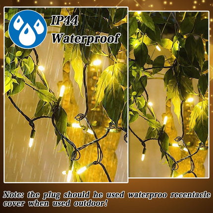 Slow Twinkle Lights, 20 Led Soft Twinkling Mini Christmas String Lights on Green Wire Cord, UL Approved 7 Ft, Connect Up to 100 Sets, Indoor Outdoor Use, Warm White (1, 20LED)