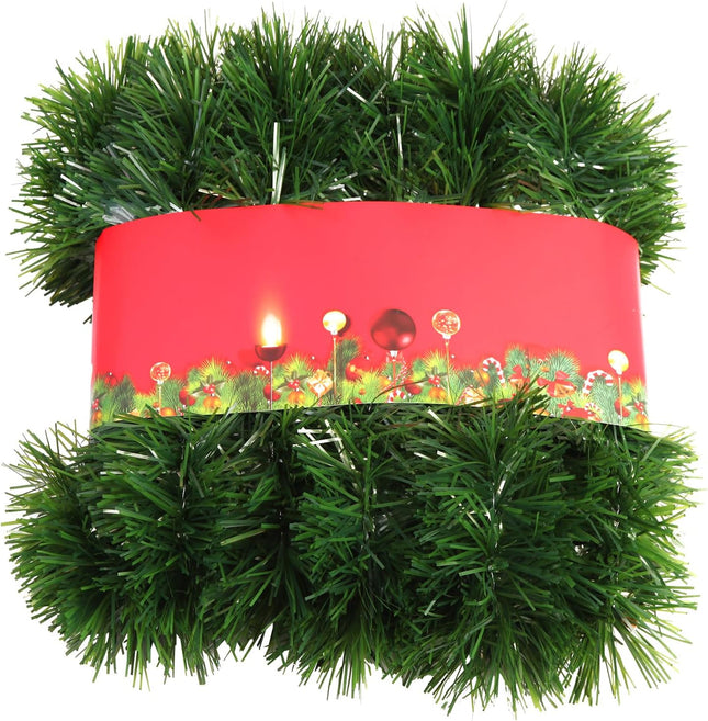 50 Feet Christmas Garland - Soft Non-lit Christmas Garlands Ideal for Christmas Decor, Artificial Christmas Garland for Christmas Home Holiday Party Outdoor&Indoor Decorations