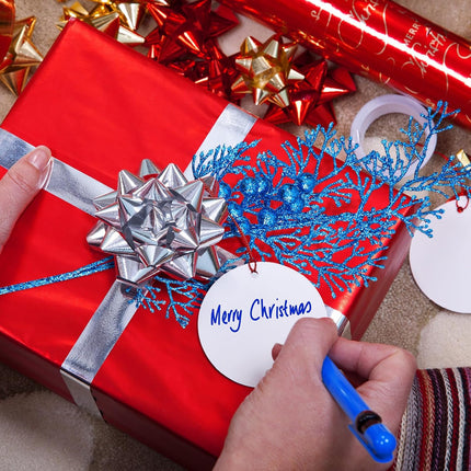 Tigeen 12 Pcs Large Christmas Tree Picks Bulk Glitter Branches Berries Stems Decorations 15.75'' Christmas Twigs Filler Berry Picks for Vase Christmas Tree Ornaments (Blue)