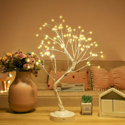 108 LED Birch Tree Lights 20 Inches USB/Battery Operated with Timer 8 Lighting Modes Tabletop Fairy Tree Lamp Birch Decor for Bedroom Wedding Easter Christmas (Warm White)