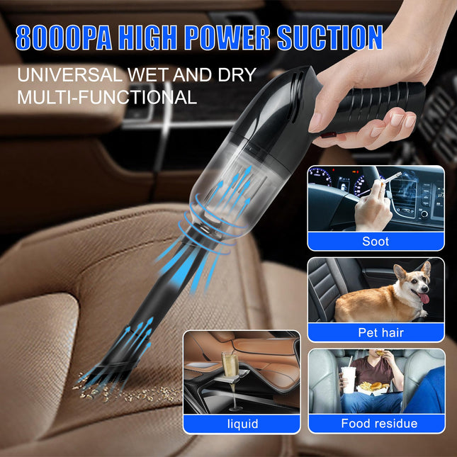Portable Handheld Vacuum Cleaner For Home And Car Lightweight And Cordless Dustbuster With Rechargeable Battery And Filter For Easy Cleaning