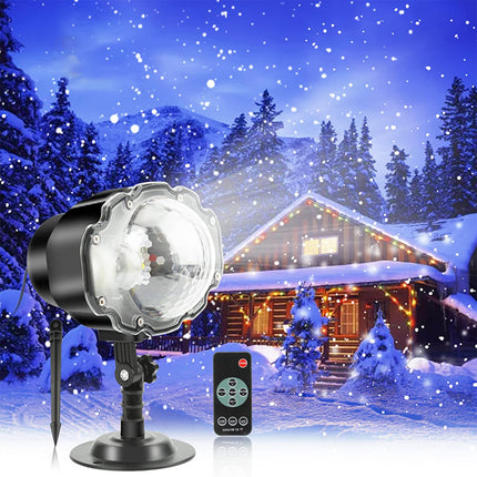 Christmas Snowfall Projector Lights, Waterproof Snowfall Led Lights Outdoor, Wide Coverage & High Brightness Christmas Projector Lights with RF Remote and Timer for Xmas, Party, Wedding, Holiday Decor