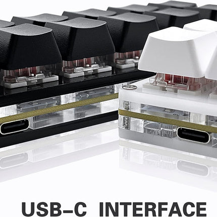 12 Key Mechanical Gaming Keyboard One Handed Keypad USB-C Wired OSU Keypad Programmable and Hot Swappable Keyboard.