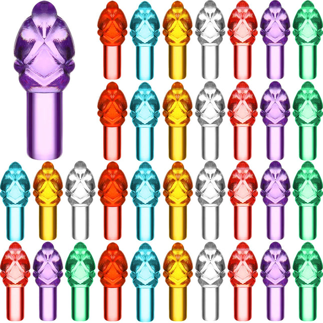 Mudder 288 Pieces Ceramic Christmas Tree Replacement Light Bulbs Twist Plastic Christmas Small Bulbs Assorted Colors Light up Star Topper for Ceramic Christmas Tree Decoration