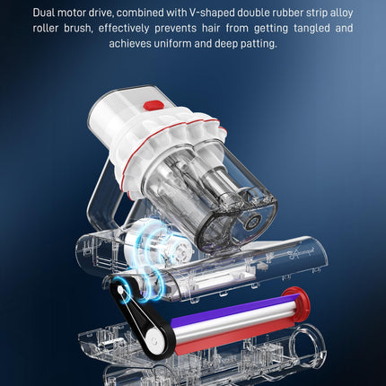 Bed Vacuum Mattress Cleaner 15Kpa Mattress Vacuum With Dust Gradient Indicator, Uv Light & Ultrasonic, 99.9 Allergen Removal, Dual Dust Cups Handheld Couch Cleaner Machine