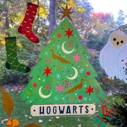 Conquest Journals Harry Potter Holidays at Hogwarts Window Clings, Over 50 Individual Window Clings Celebrating The Holidays at Hogwarts, Reusable, No Residue