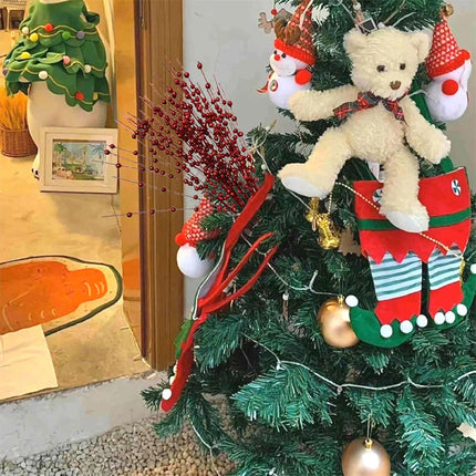 20 PCS Red Glitter Christmas Picks for Vases DIY Wreath Home Decor, Artificial Glitter Berry Stems Ornaments Fake Xmas Decorative Sticks (Red)
