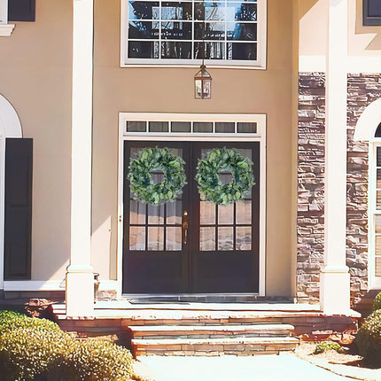 26 Inch Artificial Eucalyptus Wreaths for Front Door for All Seasons,Spring Summer Fall Autumn Winter Christmas Wreath,Large Neutral Everyday Greenery Wreath,Home Wall Door Porch Decor