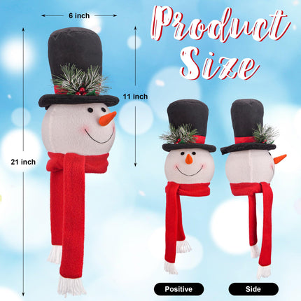 Christmas Tree Topper Snowman Hugger Santa Christmas Tree Topper Xmas Holiday Winter Wonderland Party Year Decoration Ornament Supplies