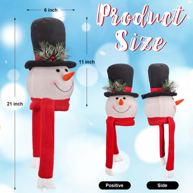 Christmas Tree Topper Snowman Hugger Santa Christmas Tree Topper Xmas Holiday Winter Wonderland Party Year Decoration Ornament Supplies