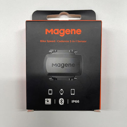 Magene S3+ Cycling Cadence Or Speed Sensor - ANT+ and Bluetooth 4.0 Compatible - Wireless Sensor for Bikes - Compatible with Zwift, Garmin, & More