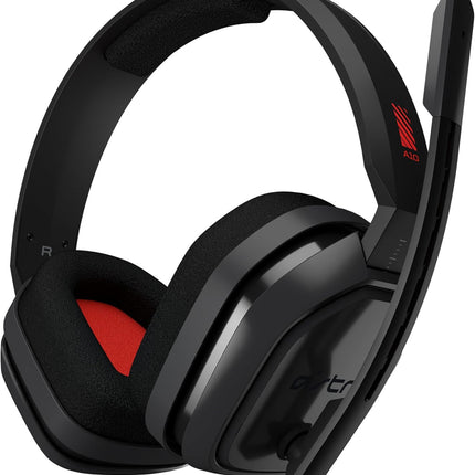 ASTRO Gaming A10 Headset for Xbox One/Nintendo Switch / PS4 / PC and Mac - Wired 3.5mm and Boom Mic by Logitech - Eco-Friendly Packaging - (Red/Black)
