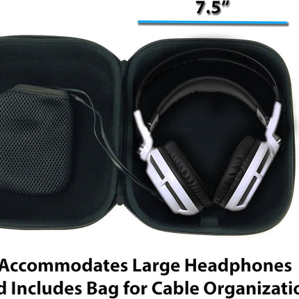 CASEMATIX Travel Case Bag Compatible with Astro A50 Gaming Headset and More fits Wired or Wireless Headphones and Accessories - Includes Case Only