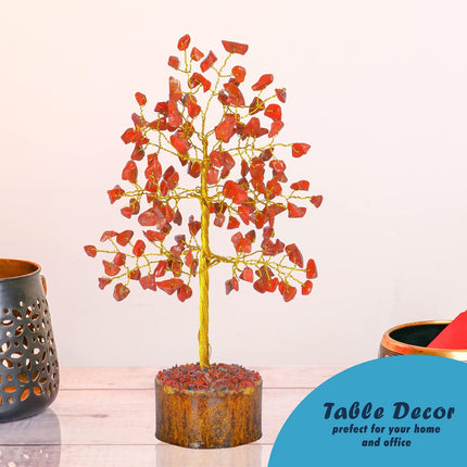 Red Jasper Crystals - Chakra Tree of Life Decor - Red Crystal Stone - Chakra Stones - Crystal Tree - Crystals and Stones - Bonsai Tree - Crystals Decor - Money Trees - Spiritual