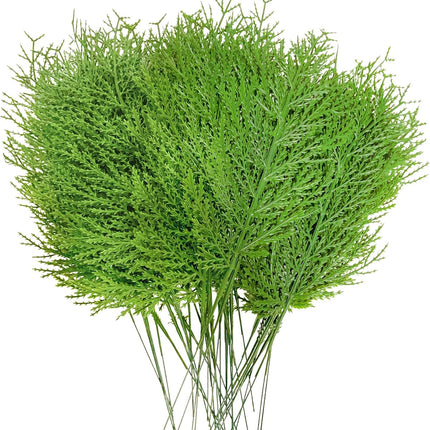 40 Pcs 14-Inch Artificial Greenery Stems, Christmas Picks, Pine Tree Decor Branches, Realistic Faux Cedar Pine Sprigs for Holiday Floral Arrangements, Wreaths, Craft DIY and Home Xmas Decorations