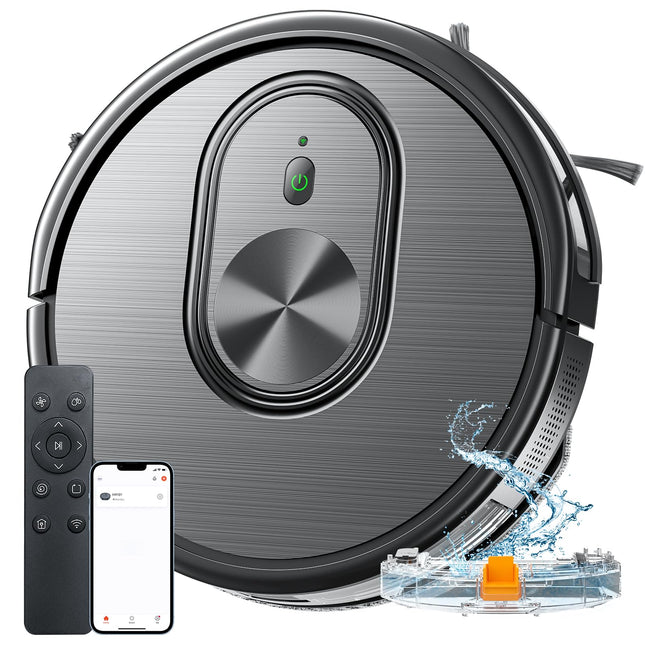 Xiebro Robot Vacuum And Mop Combo,3 In 1 Mopping Robotic Vacuum With Schedule,Appbluetoothalexa,1600Pa Max Suction,Selfcharging Robot Vacuum Cleaner,Slim,Ideal For Hard Floor,Pet Hair,Carpet