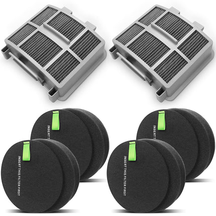 Lemige 3418 3402 3774F Filter For Bissell Surfacesense 3418 3415 Pet Hair Eraser 3774F 3774 3774G 3775 Multiclean 3402 3409 Powerlifte 3404 Vacuum Cleaners, 1635630&1635629 34182+4