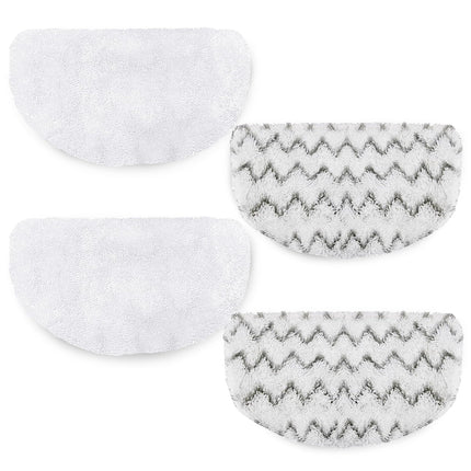 4 Pack Steam Mop Pads For Bissell Powerfresh Steam Mop 1940 1440 1544 1806 2075 Series, Model 19402 19404 19408 19409 1940A 1940F 1940Q 1940T 1940W B0006 B0017, Reusable Cleaning Pad 2+2