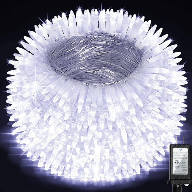 1500 LED Chrstmas String Lights, 492FT Super Long Christmas Lights with 8 Modes, Christmas Tree Lights with Timer Memory for Indoor Outdoor Tree Fence Garden Xmas Wedding Party Decor Cool White