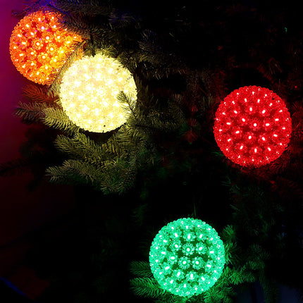 7.5" Orange Sphere Light, Commercial Grade and UL Decorative Lights, for Indoor and Outdoor Halloween, Christmas, Garden, Porch, Patio.