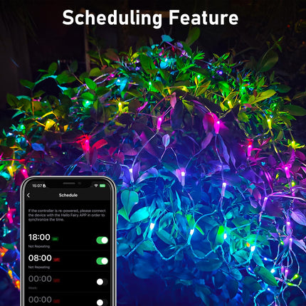 Smart Net Lights Outdoor APP Programmable, 3 Pack 150 LEDs 4 x 6 ft Christmas Net Lights for Bush, 58 Modes Dimmable Connectable RGB Mesh Lights for Xmas Bushes Diwali Decorations for Home Schedule