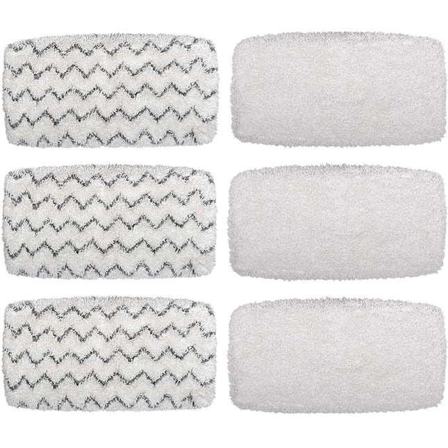Flammi Steam Mop Pad For Bissell Powerfresh Vac & Steam 2747A, 1132 1543 1632 1652 Symphony Vacuum And Steam Mop Series For Hard Floor, Model 1252, 6 Pack