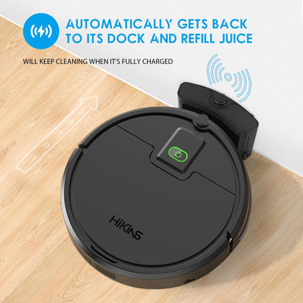 Robot Vacuum Cleaner,2100Pa Powerful Suction Robot Vacuums With Selfcharging,150Mins,Tangle Robotic Vacuums Cleaner, Low Noise, Ideal For Hard Floor, Lowpile Carpets & Pet Hair