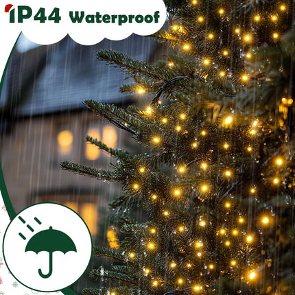 140FT Christmas Lights Indoor Outdoor Waterproof, 400 LED 8 Modes Warm Twinkling String Lights for Room Decorations, Ideal for Christmas Trees, Wedding, and Party