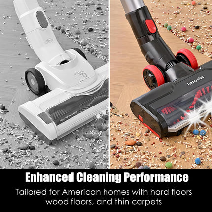 Cordless Vacuum Cleaner, 25Kpa Utral Powerful Suction, Up To 40 Min, 6 In 1 Lightweight Stick Vacuum Cleaner Optimal Cleaning For Home Car Hardwood Tile Low Pile Carpets